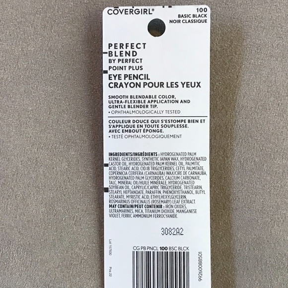 COVERGIRL PERFECT BLEND EYE PENCILS; BUNDLE OF 3; COLOR #100 BASIC BLACK - Picture 3 of 3